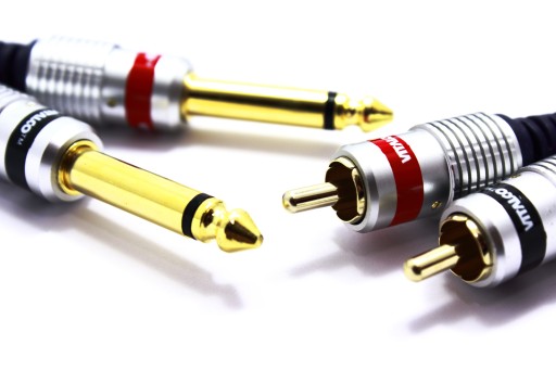 КАБЕЛЬ 2x JACK 6.3 MONO 2X RCA VITALCO MK50 7,5м