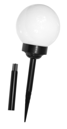 СОЛНЕЧНАЯ ЛАМПА МОЛОЧНО-БЕЛЫЙ ШАР 15см 4 LED! XL