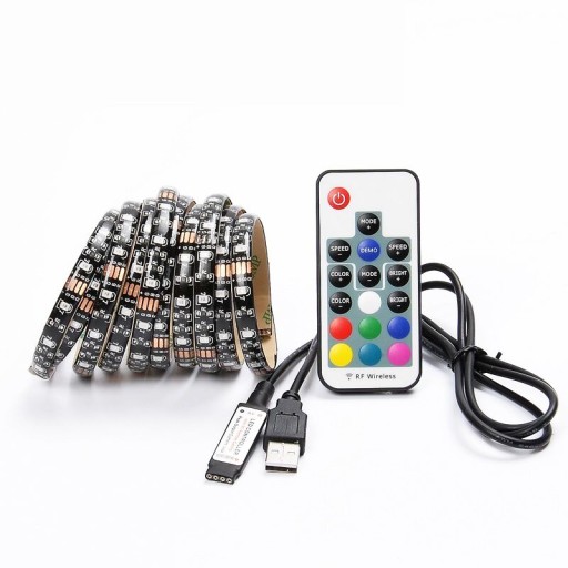 5 М RGB 5050 СВЕТОДИОДНАЯ ЛЕНТА ДЛЯ ТЕЛЕВИЗОРА ПОДСВЕТКА USB ПУЛЬТ ДУ USB