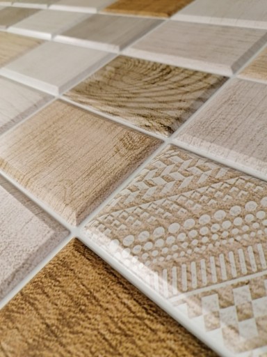 Panele Ścienne jasne Drewno 3D PCV MAT WOOD 4x