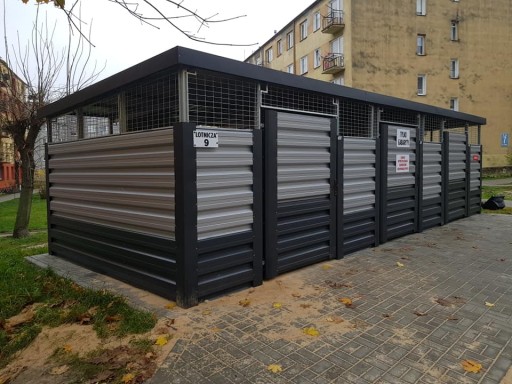 Wiata śmietnikowa, altana, osłona, 9x3m,PRODUCENT