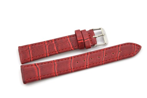 PASEK DO ZEGARKA TOSCANA CROCO 12mm BORDOWY