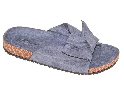 ZAMSZOWE KLAPKI KOKARDA P587-3 Grey r.38