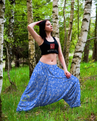 Брюки INDIAN salwar синяя бандана PL