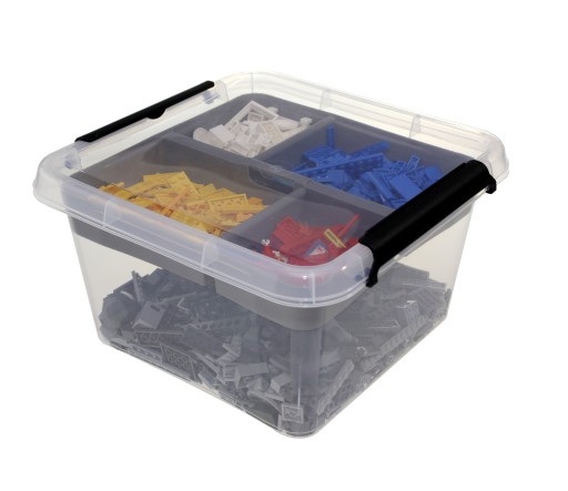 POJEMNIK PUDEŁKO NA KLOCKI LEGO 9l +ORGANIZER WKŁAD DO SZUFLADY