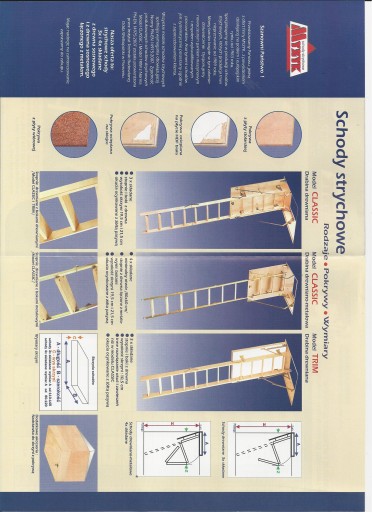 Чердачная лестница 80х60 60х80 H=260 Створка-36 U=0,96