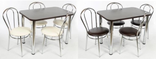 Zestaw stol 100/65 + 4 krzesła tulipan krzesło stołek