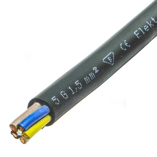 PRZEWÓD Kabel warsztat gumowy siłowy OW 5x1,5 50m