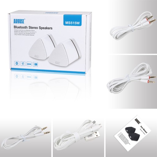 Портативные стереодинамики August MS515W с Bluetooth