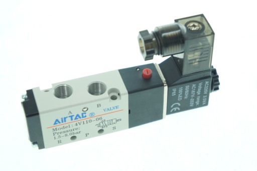 ЭЛЕКТРОМАГНИТНЫЙ КЛАПАН AIRTAC 4V110-06 AG 5/2 - 1/8- 230 В переменного тока