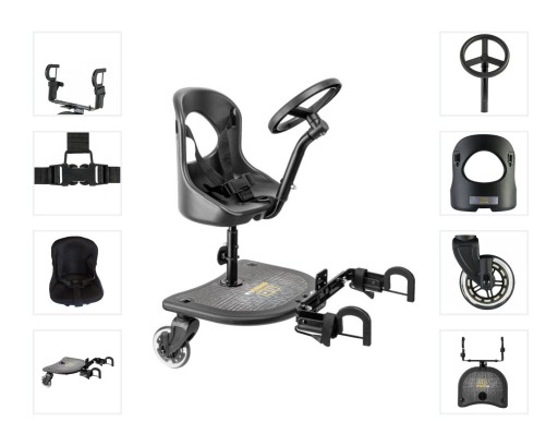 DOSTAWKA DO WÓZKA X RIDER PLUS+ PODUSIA NIEDŹWIAKI