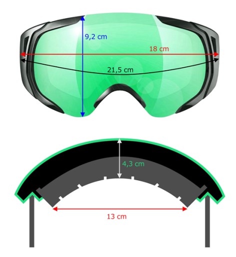 Лыжные магнитные очки ICE-Q — 4 сменных линз S1/S2