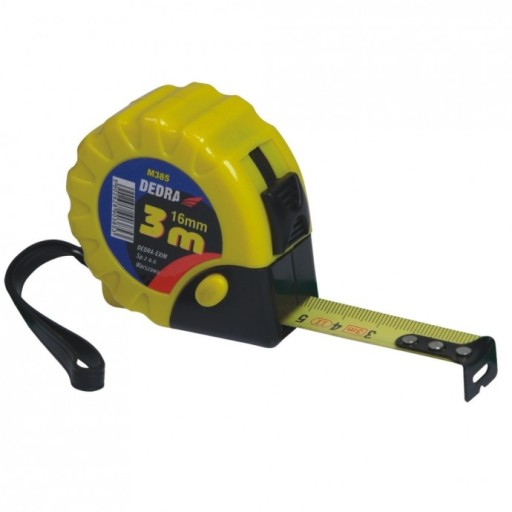 DEDRA M385 МЕРА ПРОКАТКИ 2xSTOP 3м КРЮЧОК ЗАМОК
