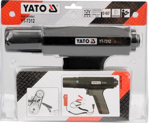 ОБОРУДОВАНИЕ ДЛЯ МАСТЕРСКИХ YATO СТРОБОСКОПИЧЕСКАЯ ЛАМПА С РЕГУЛИРУЕМЫМ УГЛОМ 0-60 ГРАДУСОВ.