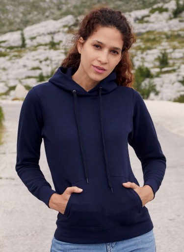 DAMSKA BLUZA CLASSIC Z KAPTUREM FRUIT azure XS