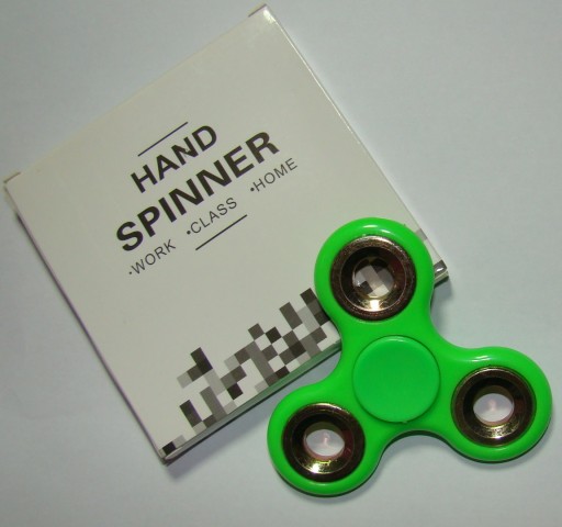 СПИННЕР FIDGET HAND METAL, зеленый