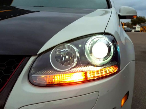 VW GOLF V MK5 03-08 ЛАМПЫ фар ЧЕРНЫЕ GTI R32
