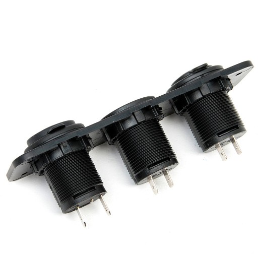 ПАНЕЛЬ С ГНЕЗДОМ ПРИКУРИВАТЕЛЯ, ВОЛЬТМЕТРОМ И ЗАРЯДНЫМ УСТРОЙСТВОМ 2x USB 3,1 А 3-в-1 ДЛЯ МОТОЦИКЛА