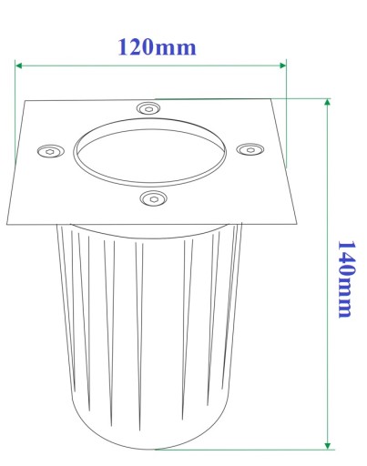 САДОВЫЙ ФОНАРЬ LED GU10 230В
