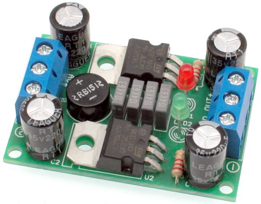 Modułowy zasilacz symetryczny 9V, DIY, AVT3140/9 B