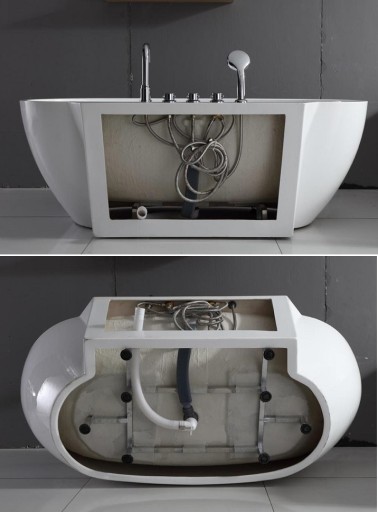 СВОБОДНОСТОЯЩАЯ ванна МАНДАЛ 170х85 + СИФОН