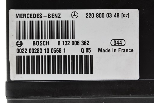 НАСОС ЦЕНТРАЛЬНОГО ЗАМКА MERCEDES W220 2208000348