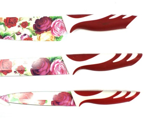 Набор из 3 антибактериальных цветочных ножей KING FLORAL.