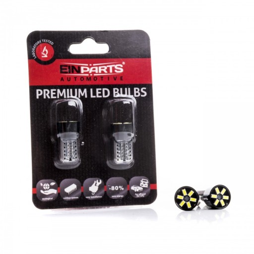 2x W5W EINPARTS LED CAN-BUS АЛЮМИНИЙ 6000K ПЕРЕДНЯЯ ЧАСТЬ