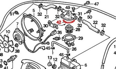 Honda 91311KE8000 Прокладка корпуса термостата NBR