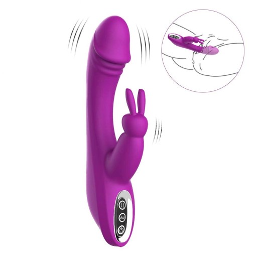 ВИБРАТОР ЗАЙЧИК ДЛЯ КЛИТОРИИ 2 USB МОТОРА