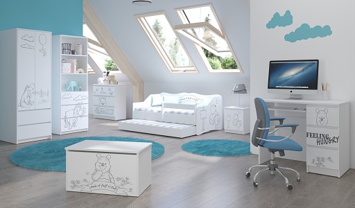 Детская двуспальная кровать LULU II 160x80 двухъярусная
