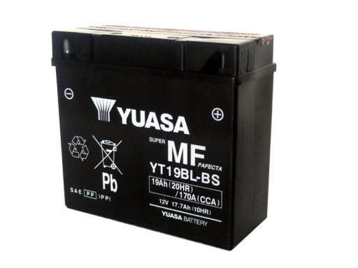 АККУМУЛЯТОР YUASA YT19BL-BS 12В/19Ач 170А CCA BMW