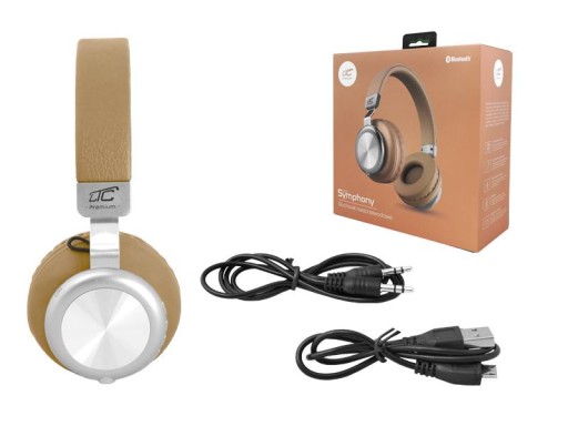 НАКЛОННЫЕ НАУШНИКИ BLUETOOTH BT/TF LTC SYMPHONY ПРЕМИУМ, ЗОЛОТЫЕ