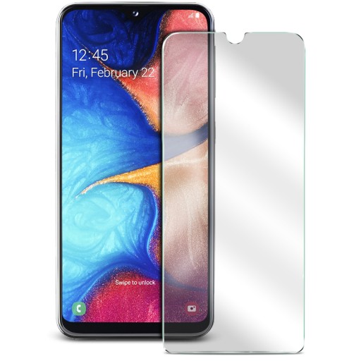 ТОНКИЙ ПРОЗРАЧНЫЙ ЧЕХОЛ ДЛЯ SAMSUNG GALAXY A20E + СТЕКЛО