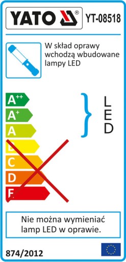 ЛАМПА ДЛЯ МАСТЕРСКОЙ YATO COB LED 5Вт + 3Вт 600ЛМ
