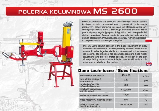Polerka kolumnowa MS 2600