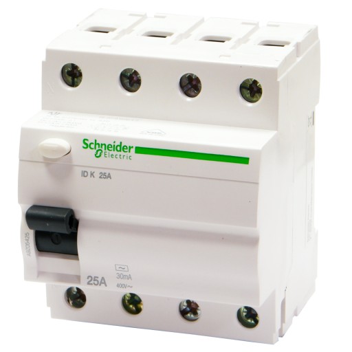 Устройство защитного отключения 4П 25А 30мА AC IDK-25-4-30-AC A9Z05425 SCHNEIDER