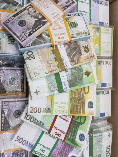 Банкноты номиналом 500 злотых для развлечения и обучения, упаковка 100 штук + БЕСПЛАТНО