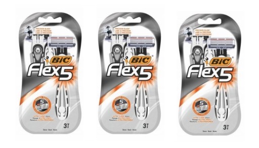 Бритва BIC FLEX 5, 3 шт. по 3 штуки каждый