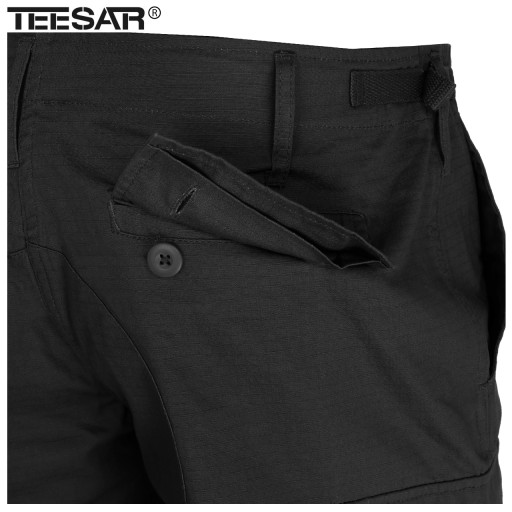 Брюки-карго Mil-Tec Teesar RipStop BDU Slim Fit, черные, XL
