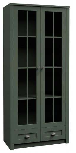 Provence Green W2S витрина зеленая мебель для гостиной