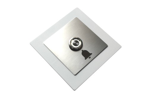 Кнопка звонка для домофона Steel LED 9/12/24/230В 10х10 INOX нерж.