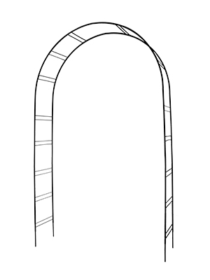 Pergola ogrodowa metalowa łuk CAPRI Elgarden 2054