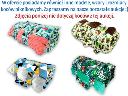 KiziaMizia ИЗОЛИРОВАННОЕ ОДЕЯЛО ДЛЯ ПЛЯЖНОГО ПИКНИКА. XXL 180x200