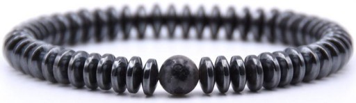 BRANSOLETKA z kamienia HEMATYT 8 mm RÓŻNE WZORY