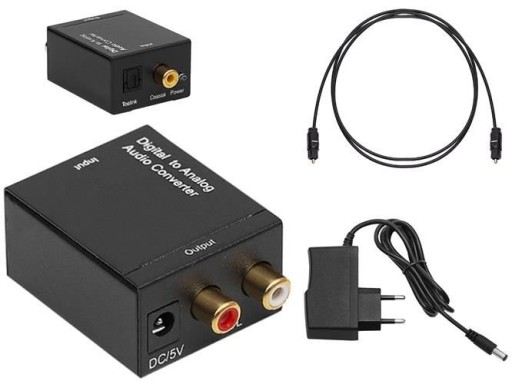 Преобразователь оптического аудиосигнала OPTICAL в RCA