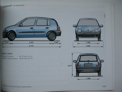 RENAULT CLIO II 1998-2000 инструкция по эксплуатации PL