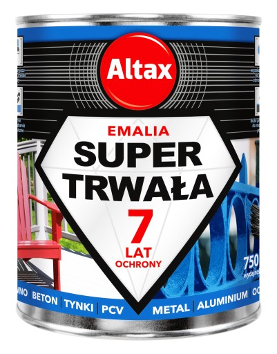 ALTAX SUPER DURABLE ЭМАЛЬ 0,75л - КРАСКА - ЖЕЛТАЯ