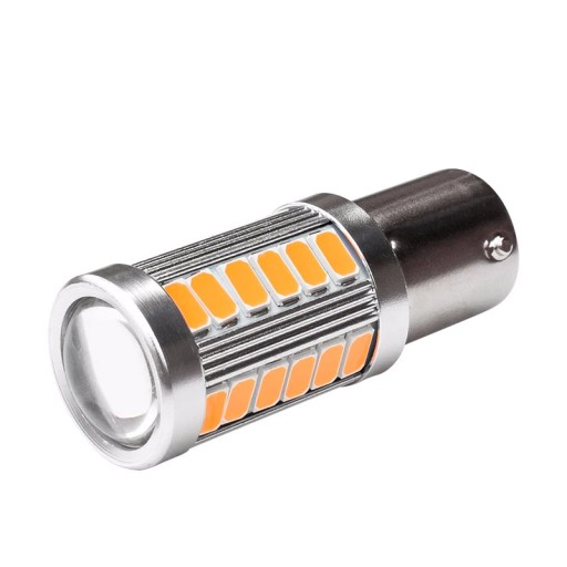 СВЕТОДИОДНАЯ ЛАМПА 33 SMD 5630 PY21W BAU15S ОРАНЖЕВЫЙ