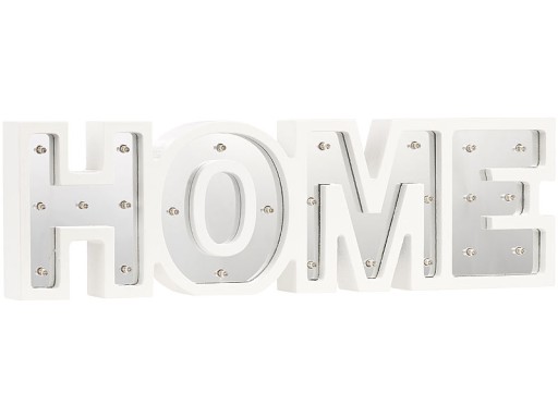 Декоративная светодиодная надпись HOME Lunartec